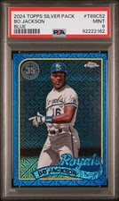 2024 Topps Series 1 Bo Jackson #T89C-52 Silver Pack Blue /150 PSA 9 Royals Color
