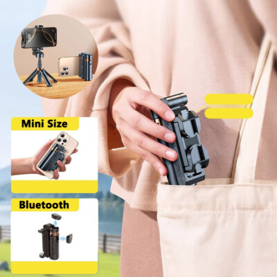 4in1 Selfie Tripod Remote Photo Mini Szie Phone Holder Mount Foldable for iPhone