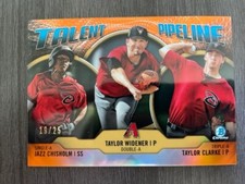 2019 Bowman Chrome Jazz Chisholm Talent Pipeline Orange Refractor TP-ARI 19/25