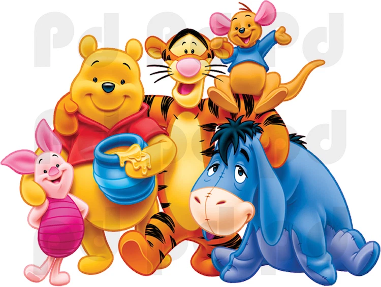 Calcomanías de pared Winnie The Pooh - Pooh Bear - Pegatinas Winnie the Pooh Disney b49