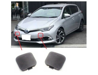 NEU Für Toyota Auris 15-18 Front Stoßstange Abschleppöse Abdeckung Set Paar ABS