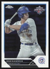 2023 Topps Pro Debut Josh Kasevich PDC-157 Chrome Prospects | Toronto Blue Jays