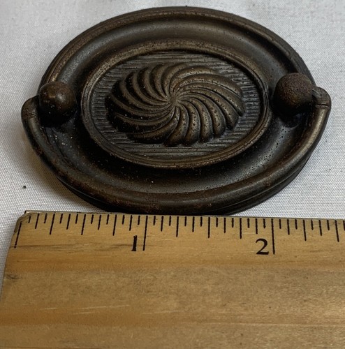 8 Hepplewhite Style Drop Ring Drawer Pulls Double Screw 6-3"x2.5" And 2-2”x1.75 - Picture 21 of 23