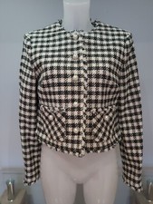 L K Bennett Keeler Gingham Tweed Cropped Jacket Bnwt Uk 10 Us 6 Eur 38 Seen On