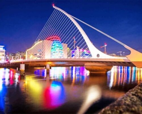Pont à haubans câble Dublin 5D à faire soi-même perceuse complète diamant peinture point de croix décoration - Photo 1/8