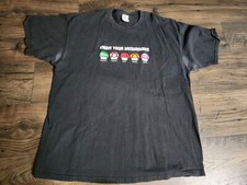 Vintage Mens XXL 2003 Nintendo Super Mario T Shirt Know Your Mushrooms Distress