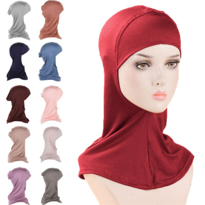 Muslim Women Soft Modal Hijab Inner Ninja Hat Cap Underscarf