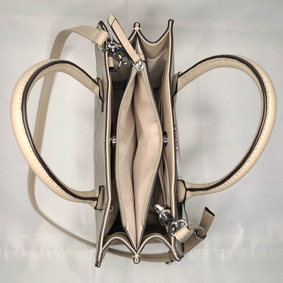 Nine West Handbag Purse Allyce NYC532906 Mushroom Logo Triple