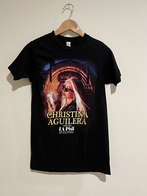 Christina Aguilera With LA Phil Hollywood Bowl Concert Small Black Shirt