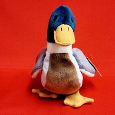 TY Beanie Babies Jake The Mallard Duck 1998 Stuffed Animal