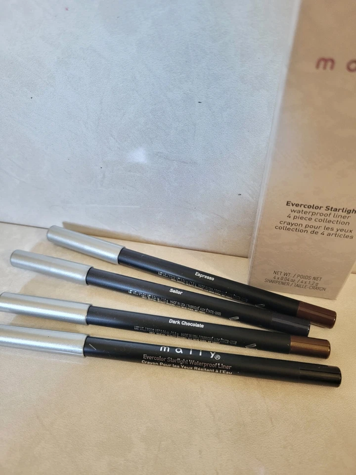 Mally Evercolor Gel Waterproof Liner 4 Piece Collection+ mally Sharpner NIB - Image 4 of 4
