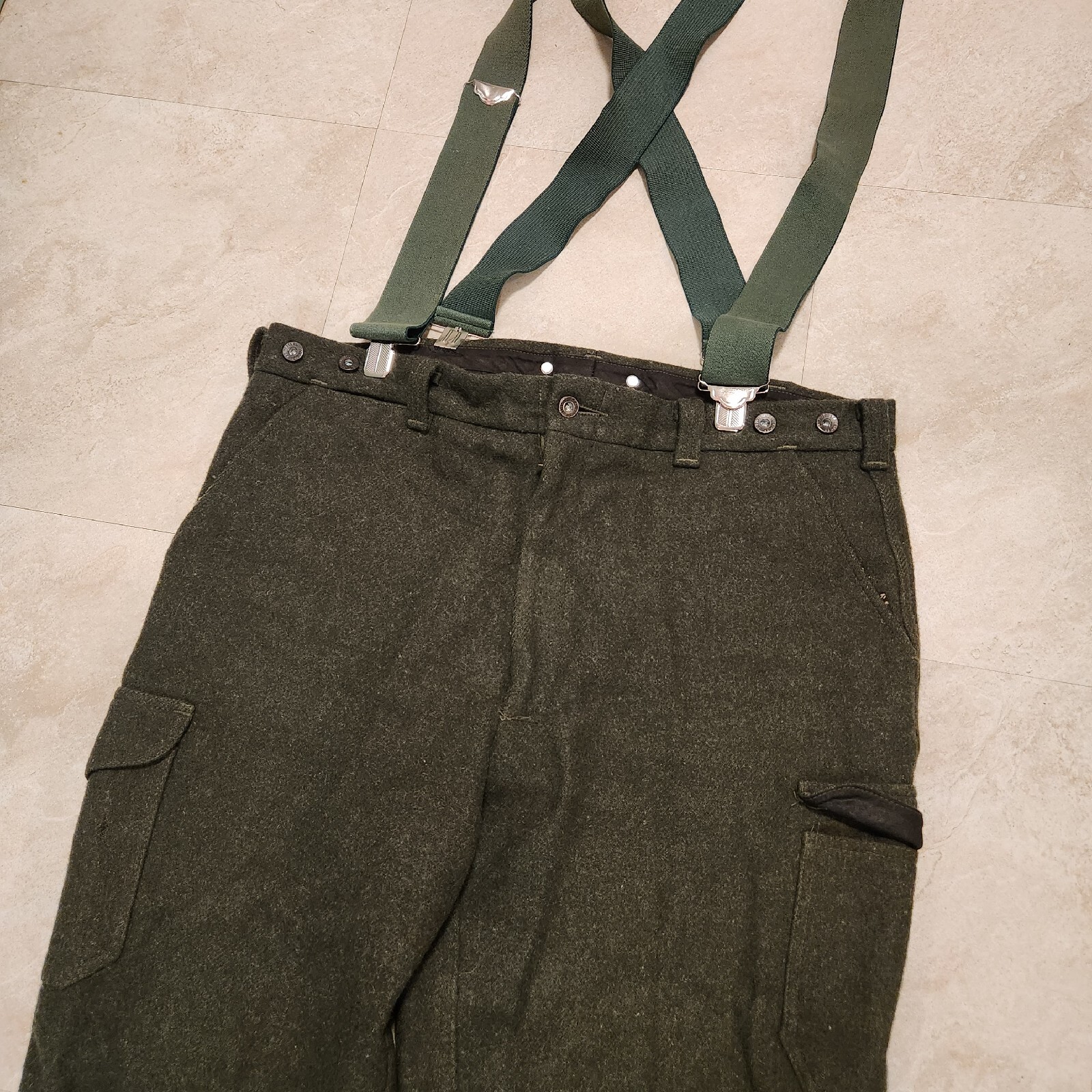 VTG FILSON Style 87 Forest Green Wool Hunting Field Trousers Pants USA
