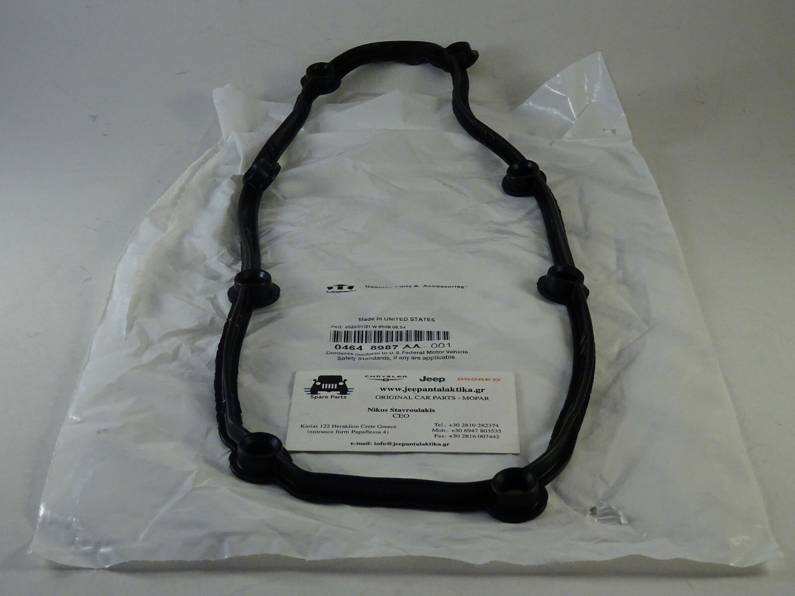 Cylinder Cover Jeep Wrangler JK 3.8L 07-11 4648987AA New Genuine Mopar