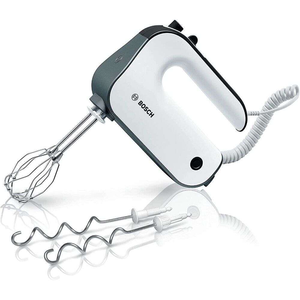Handrührer Elektrisch-Handrührgerät, 7 StuFen Handmixer, Enthalten 2 Rührbesen, 2 Edelstahl-Knethaken, 1 Schneebesen, spülmaschinenfest | Weiß
