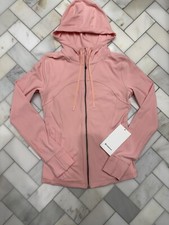 NWT Lululemon Hooded Define Jacket Size 8 Nulu Dew Pink Rare
