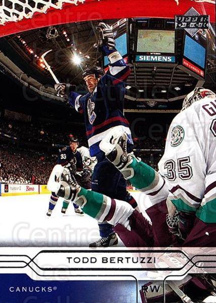 2004-05 Upper Deck #170 Todd Bertuzzi