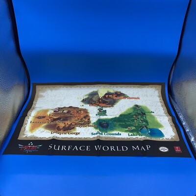 The Legend Of Zelda Skyward Sword Nintendo PRIMA Guides Surface World Map Cloth