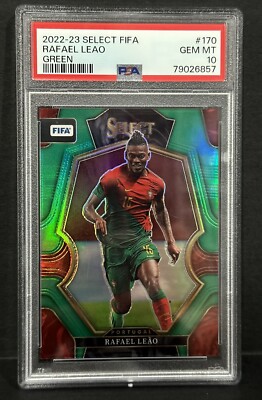 2022-23 Panini Select FIFA Portugal Rafael Leao Green Prizm #1/5