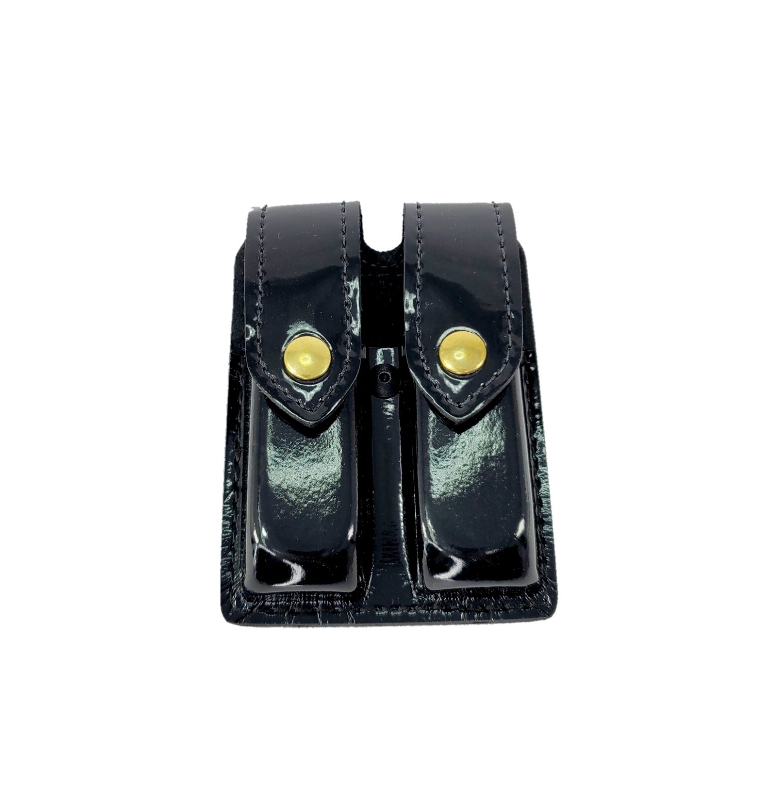 Safariland® 77-83 Double Magazine Pouch Black Brass Snaps for GLOCK 17 19 Gloss-image