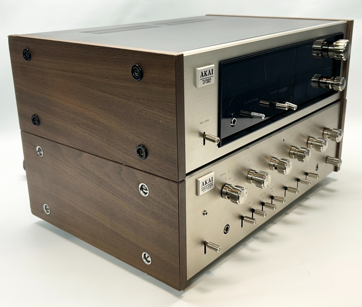 Vintage Akai AA-1500 Intergrated Amplifier & AT-550 Tuner (FOR
