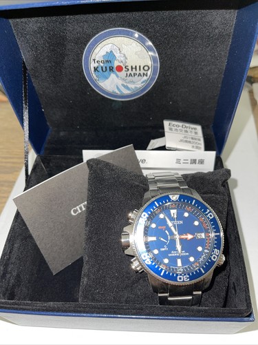 BN2030-88L Citizen Aqualand 200m Team KUROSHIO Flawless Blue Dial Eco-drive  | eBay