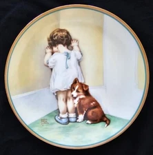 Complete & Pristine! Hamilton Bessie Gutmann "Child's Best Friend", All 8 Plates