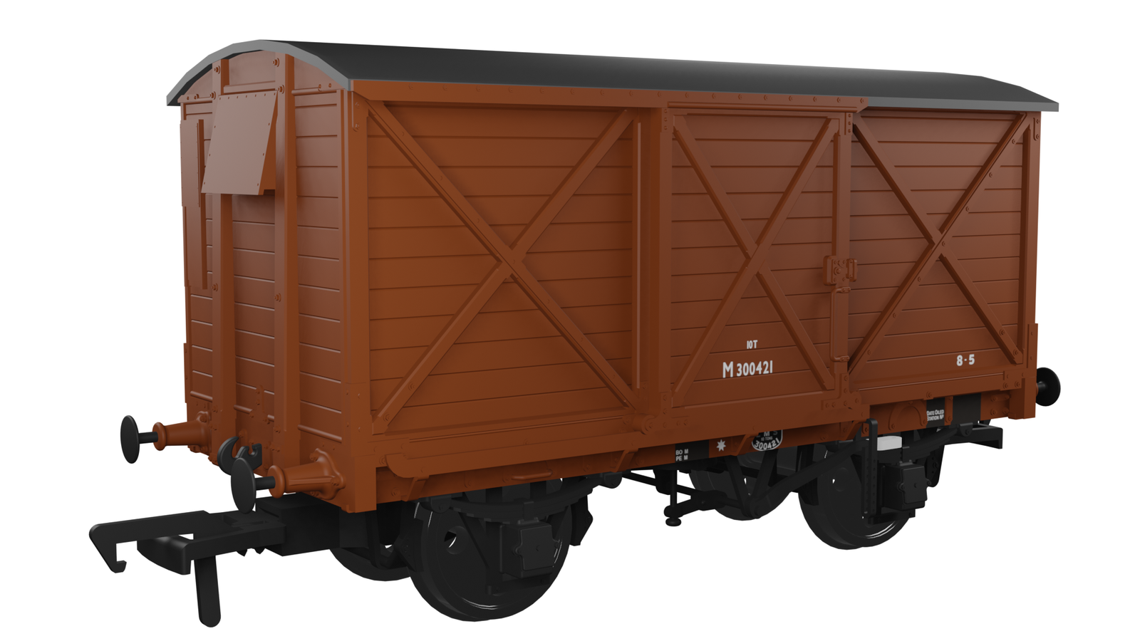 Rapido Trains 976014 OO Gauge CR Dia.67 10t Van – BR No.M300421