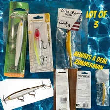 Cotton Cordell Boy Howdy - Smokey Joe Lot 3 Dynamic Spec Lures / Jerkbait New X3