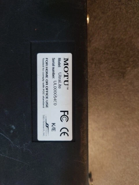 MOTU UltraLite mk1 Recording Interface w/ Power Supply  - Image 4 of 4