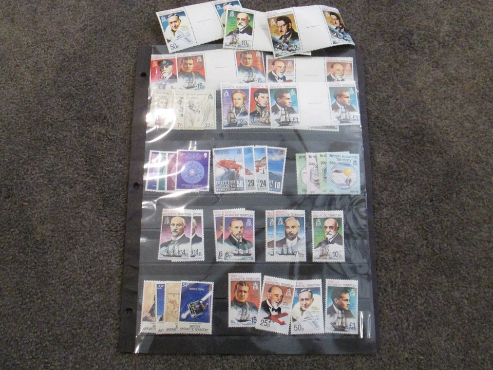 Territorio Antártico Británico XF lote MNH (aproximadamente 160 sellos) Foto 4 de 4