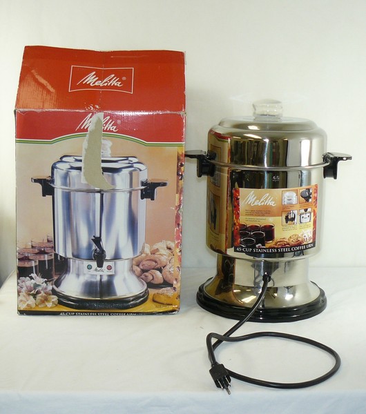 Melitta Commercial 45 Cup Stainless Steel Coffee Urn Percolator Model