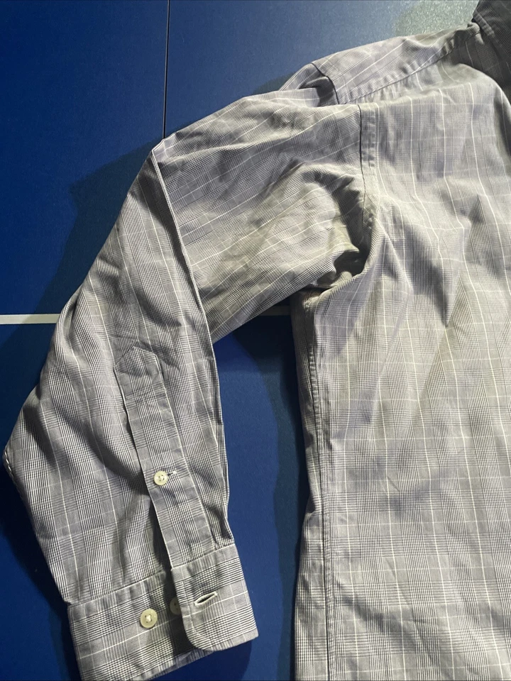 Camisa de vestir Polo Ralph Lauren YARMOUTH 15 1/2-33 para hombre con botones manga larga a cuadros Foto 4 de 4