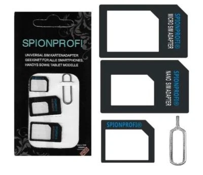 UNIVERSAL HANDY TABLET SIM KARTENADAPTER NANO MICRO NORMAL STANDARD ADAPTER Z11 - Bild 1 von 4
