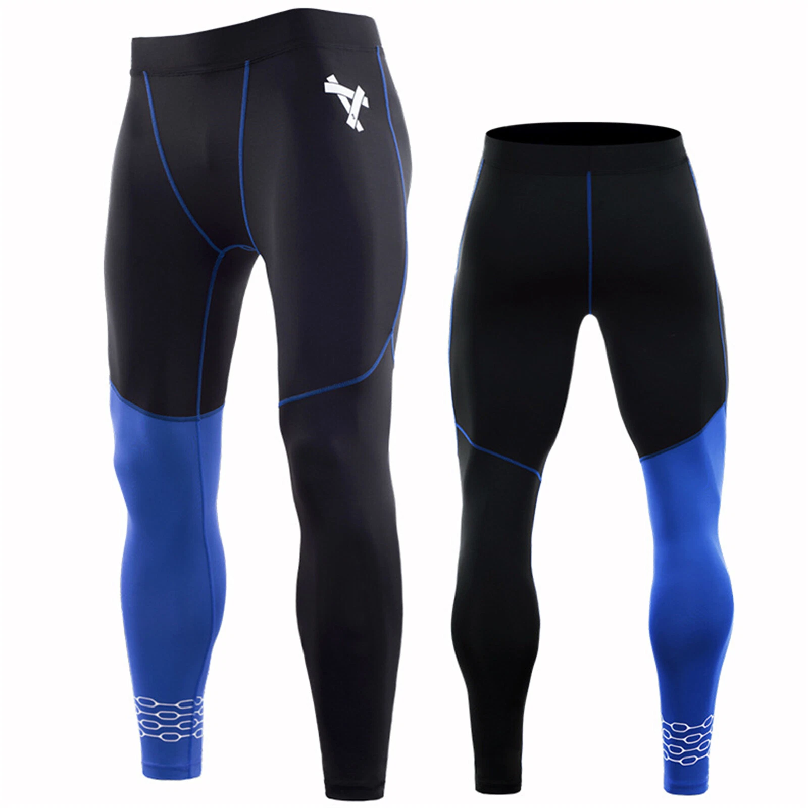 Men's Leggings Fitness Compression Gym Pants Tight Base Layer Trousers