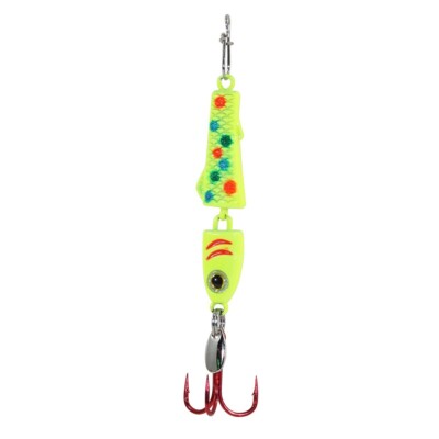 Clam Jointed Pinhead Pro 1/4 oz - Chart Wonderbread - #8 Treble Hook Ice Jig