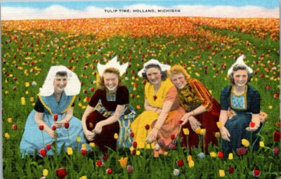 Postcard Tulip Time Holland Michigan 