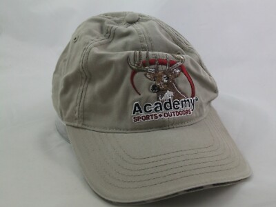 Academy Sports Outdoors Buck Deer Hat Beige Hook Loop Baseball Cap