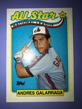 Andres Galarraga 1989 Topps # 386 Montreal Expos All Star Baseball Base MLB Card