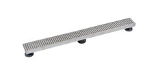 Designline 32 in. Stainless Steel Linear Shower Drain w/ Square Pattern Drain