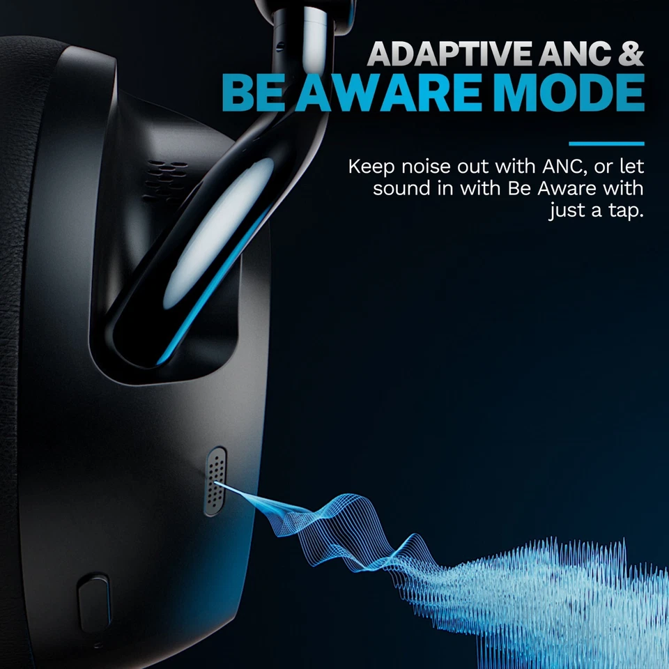 Epic Lux Lab Edition ANC Headphones, Hi-Res Audio, Noise Cancelling Headphones - Image 3 of 4