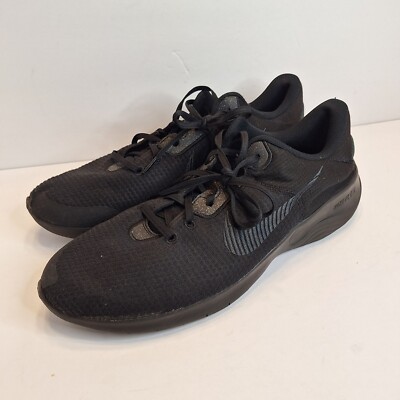 Nike Flex Experience Run 11 DD9284-002 Mens Black Lace Up Running Shoes Size 14