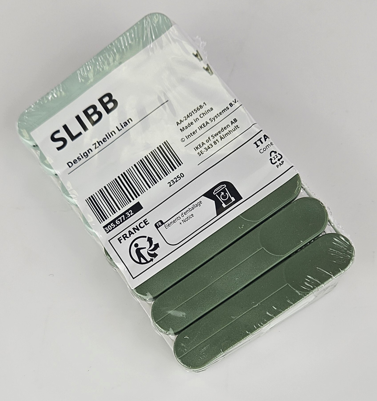 ИКЕА СЛИББ Хенгевешкламмерн мит Бендхен - 8 Штюк - грюн 1690₽