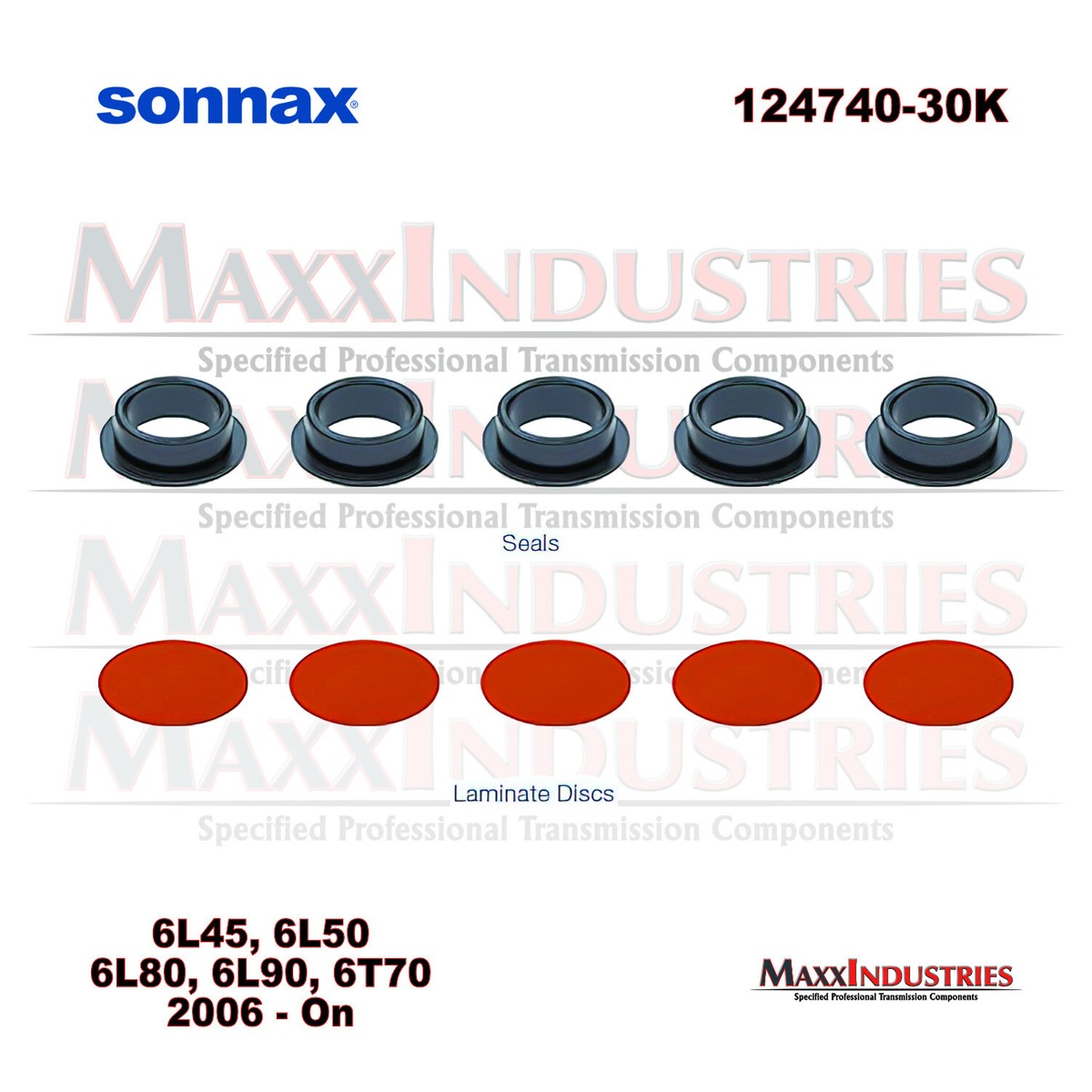 Sonnax 124740-30K Transmission Pressure Switch Rebuild Pack 6T70