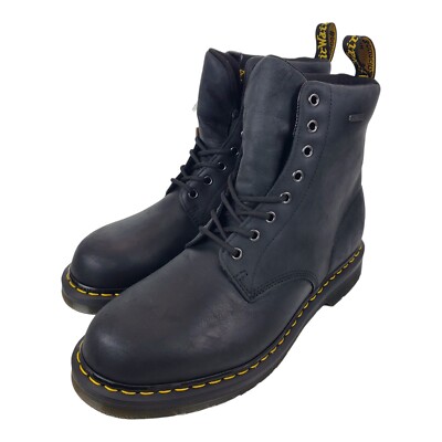 DR MARTENS Boots Mens Size 11 Black Leather Combat 1460 
