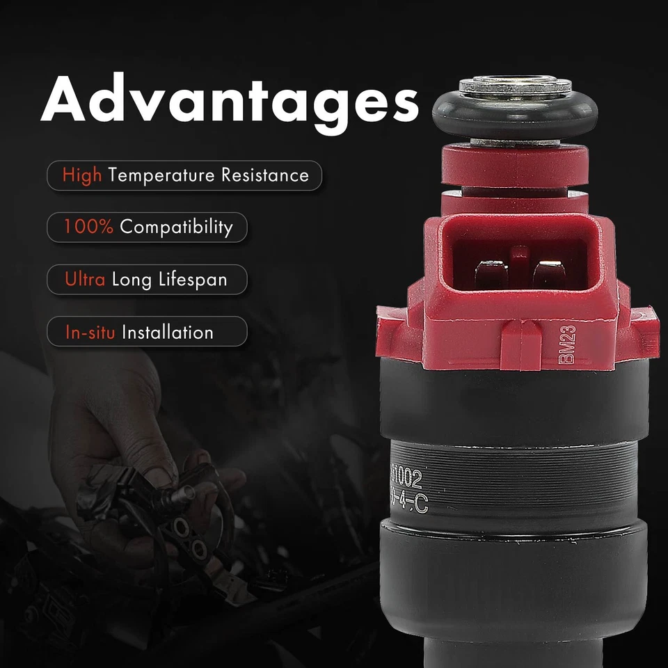 4x Injetores de Combustível para Volkswagen Jetta 1999 Van 2003 Combi Derby Panel L4 1.8L - Imagem 4 de 4