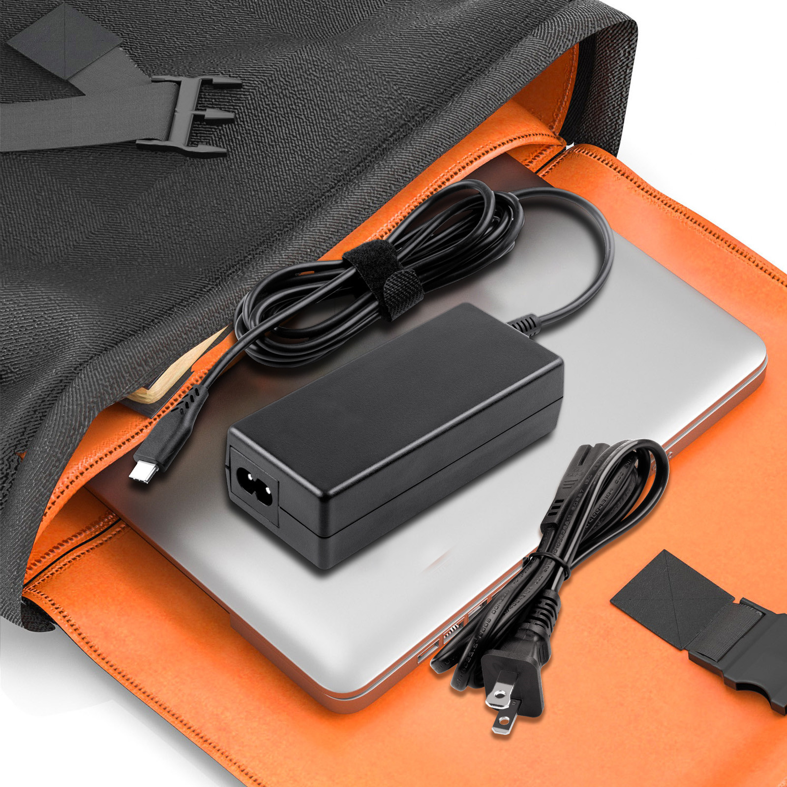 65 Watt Laptop USB-C Charger Block Wall Type C Power Supply Cable Adapter Type-C