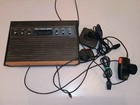 Atari 2600 Woodgrain Six Switch Console with Controllers Untested 1980s — photo 1