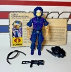 GI Joe Tele Viper 1985 v1 *100% COMPLETE w/File Card, Near Mint!* Cobra Vintage
