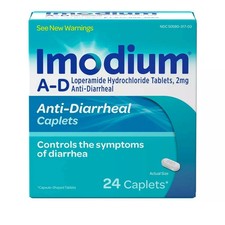 Imodium A-D Anti-Diarrheal Caplets 24-Count Exp: May 2028
