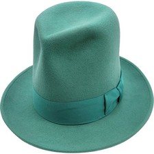 Oversized Odd Shaped Tall Hat-One Size-Hand Made-100% Premium Wool-Ribbon Band